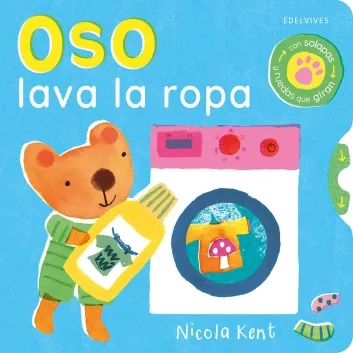 Oso lava la ropa